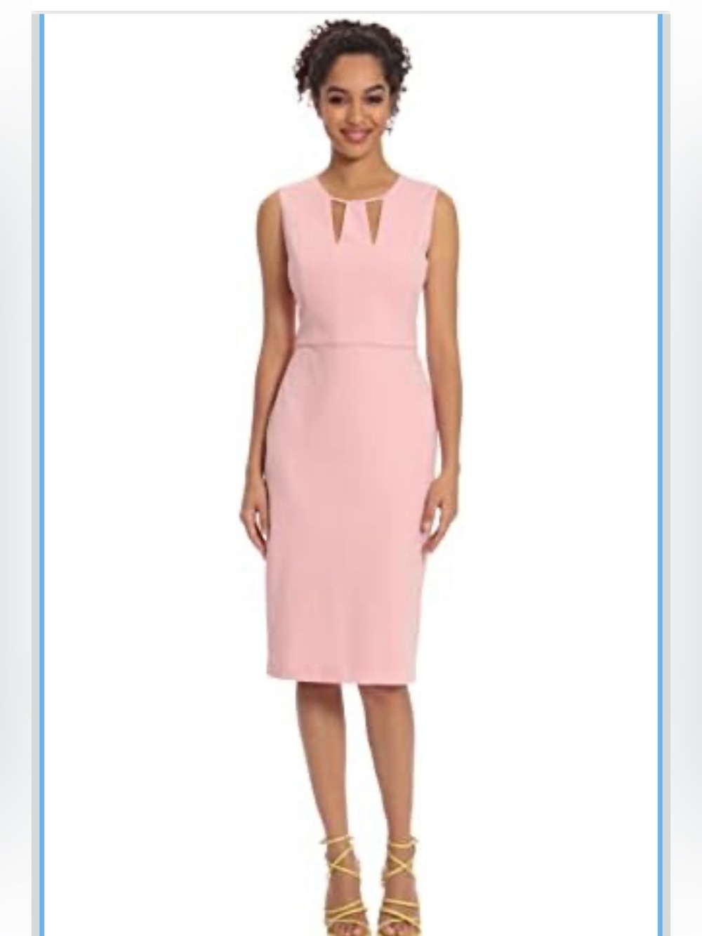 Donna Morgan Cut Out Pink Dress